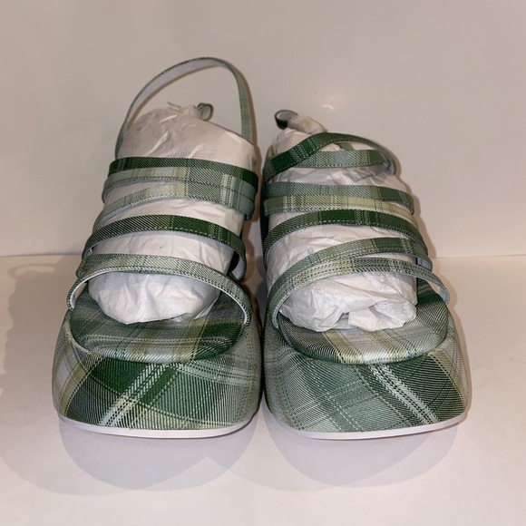 Free People Jeffrey Campbell Chunky Platform Sandal Britany Plaid Women 10M NEW - Picture 10 of 10